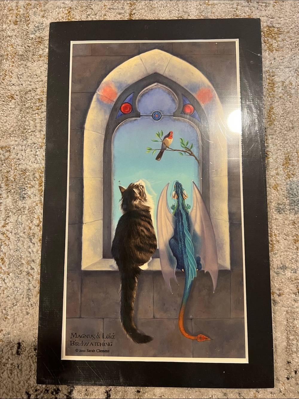 Magnus & Loki 'Birdwatching' Art Print - 2011 Sarah Clemens z31